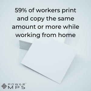 do workers print more or less when working from home