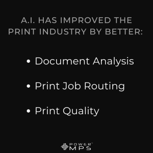 how A.I. helps the print industry