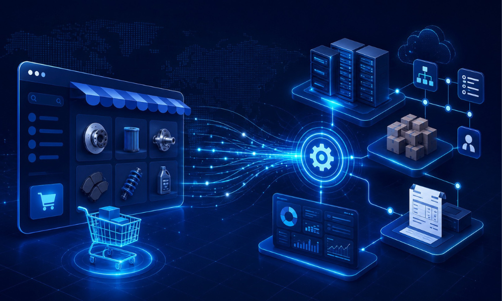 Futuristic e-commerce and automation network